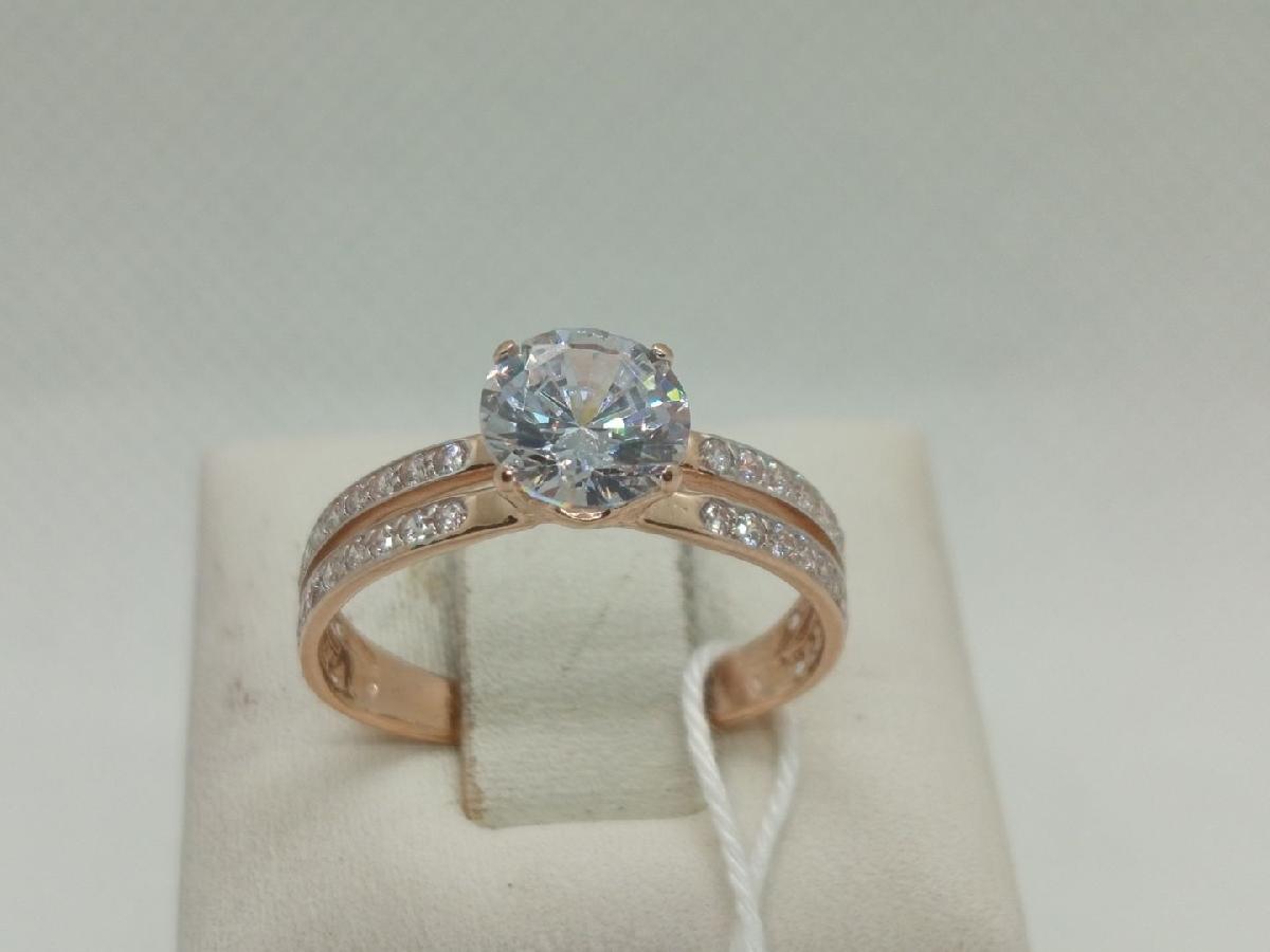 КОЛКМИ585 КОЛЬЦО С КАМНЯМИ (Au 585)