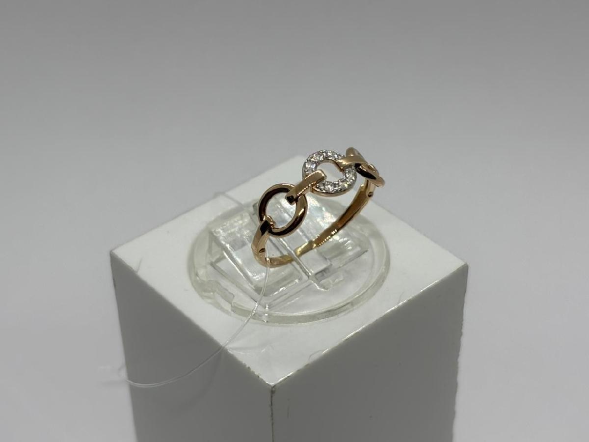 КОЛЬЦО С КАМНЯМИ (Au 585)