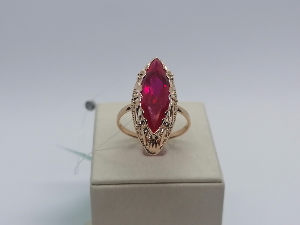 КОЛЬЦО С КАМНЕМ (Au 585)