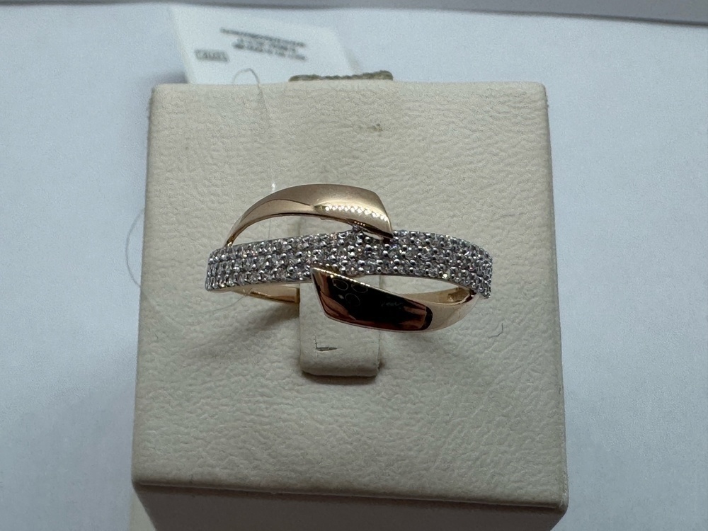 КОЛЬЦО С КАМНЯМИ (Au 585)