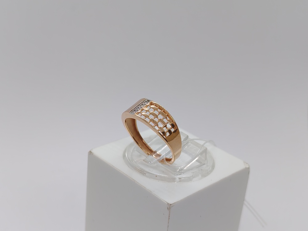 КОЛЬЦО С КАМНЯМИ (Au 585)