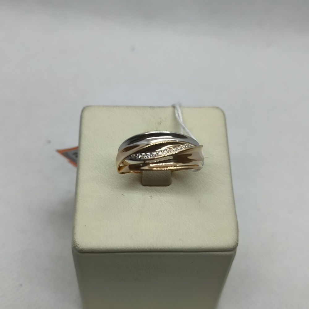 КОЛЬЦО С КАМНЯМИ (Au 585)