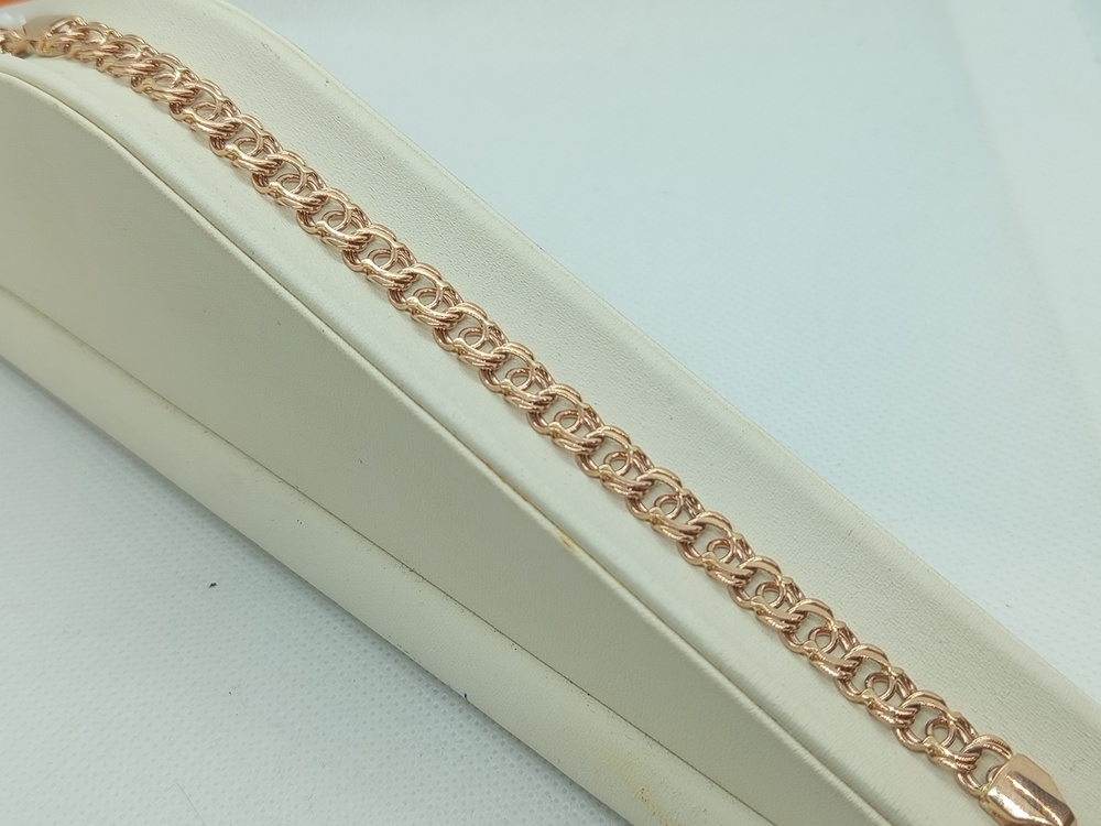 БЛБА585 БРАСЛЕТ ПОЛНОВЕСНЫЙ Бисмарк арбский (Au 585)