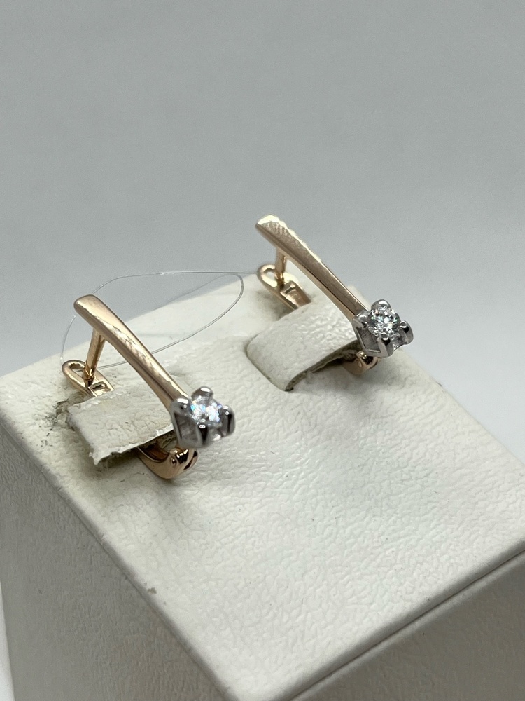 СЕРЬГИ С КАМНЕМ (Au 375)