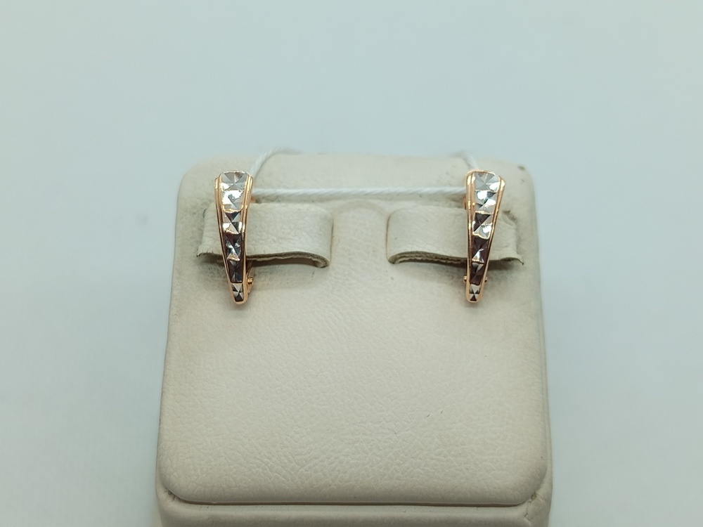 СБКМ585 СЕРЬГИ БЕЗ КАМНЯ (Au 585)