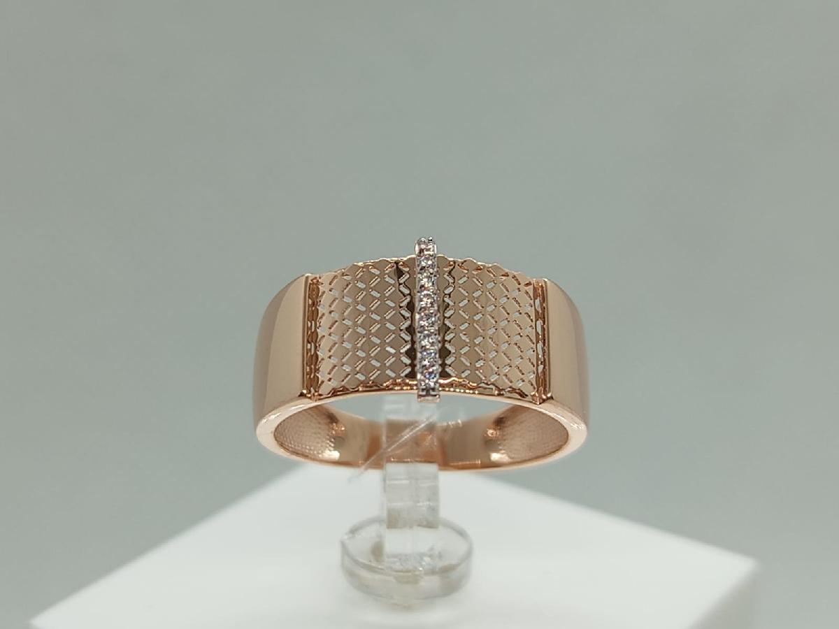 КОЛЬЦО С КАМНЯМИ (Au 585)