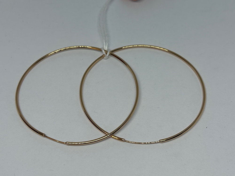 СКОН585 СЕРЬГИ КОНГО (Au 585)