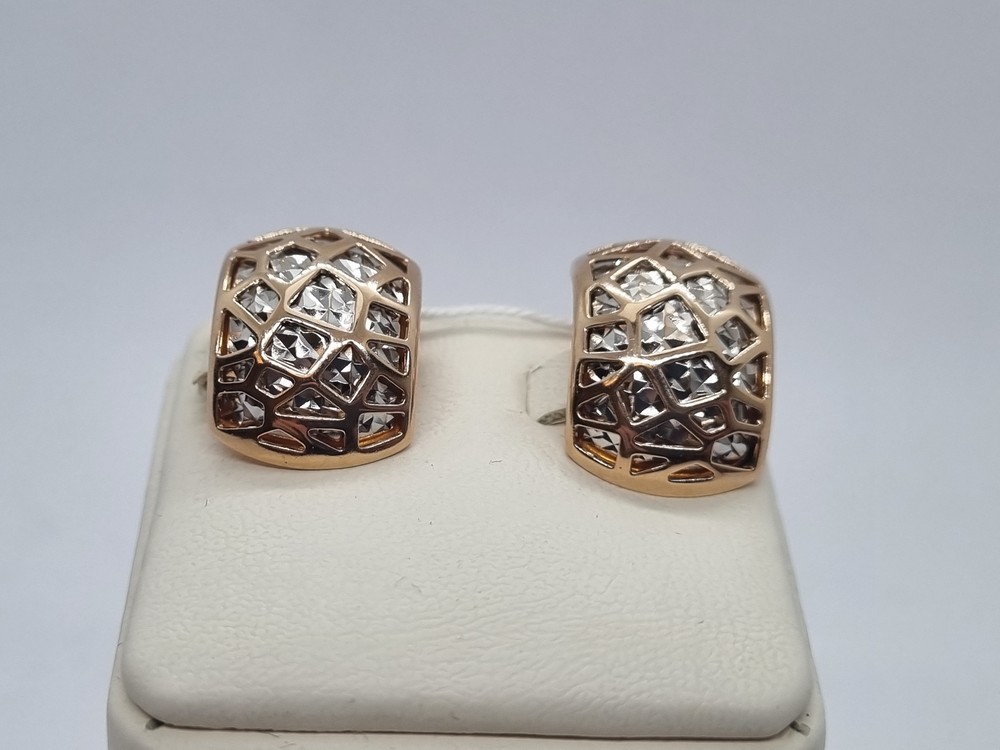 СБКМ585 СЕРЬГИ БЕЗ КАМНЯ (Au 585)