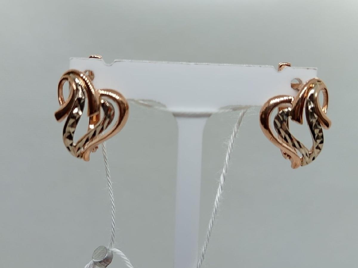 СЕРЬГИ БЕЗ КАМНЯ (Au 585)