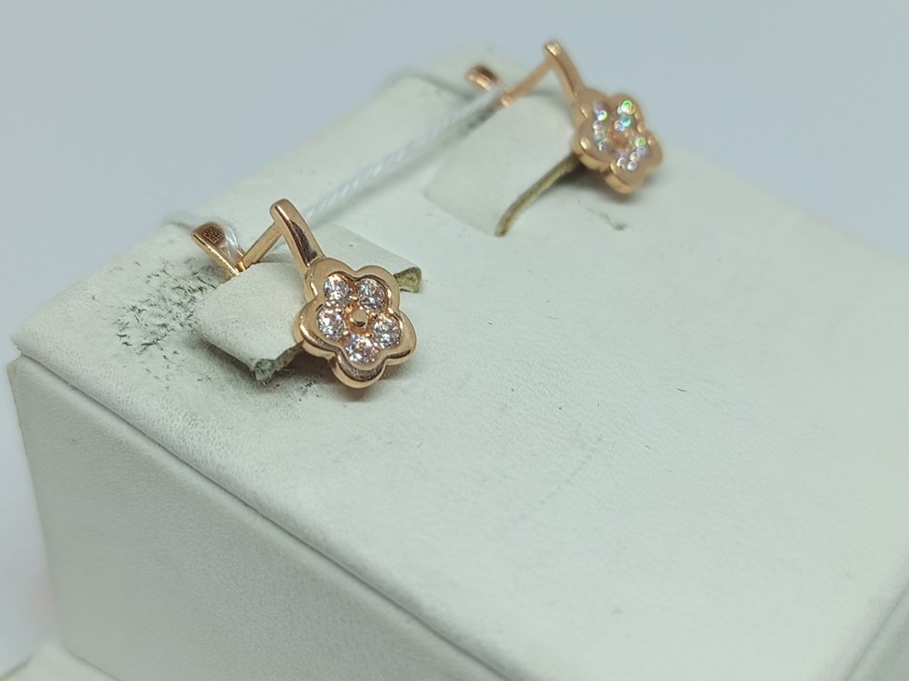 СЕРЬГИ С КАМНЯМИ (Au 585)