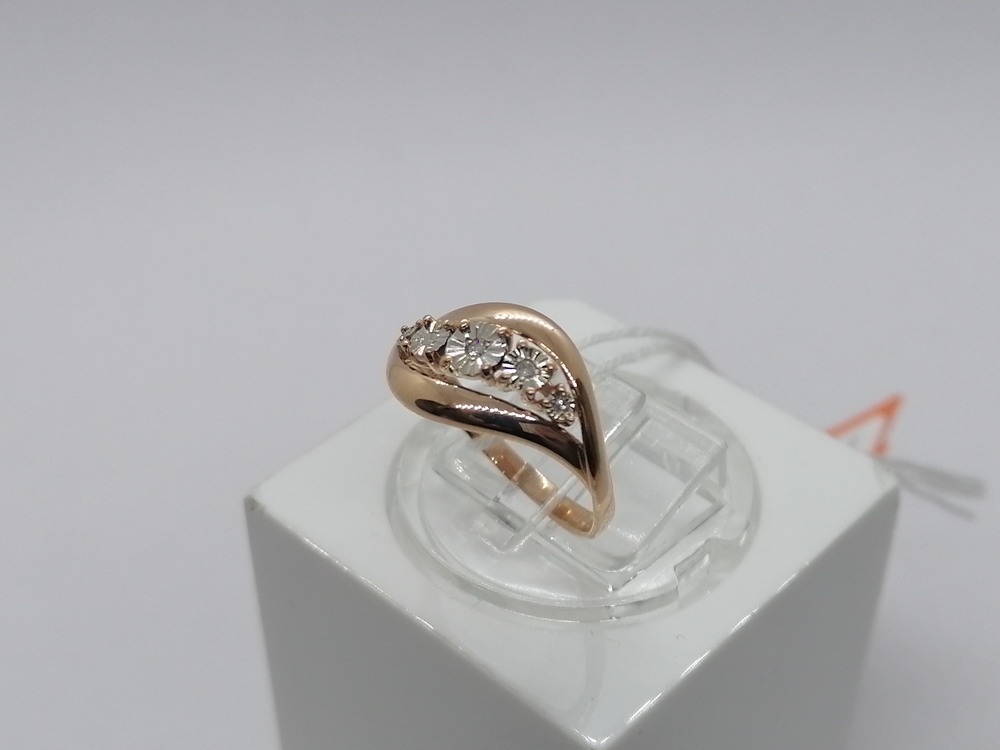 КОЛЬЦО БРИЛЛИАНТ Au 585