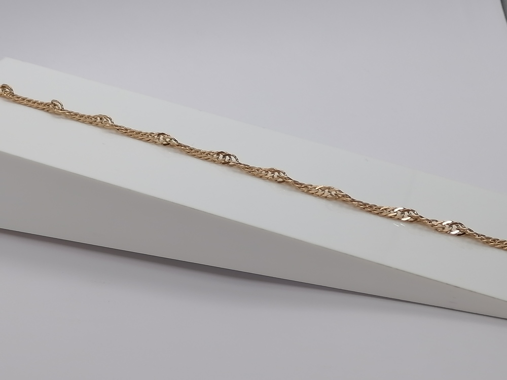 БРАСЛЕТ ПОЛНОВЕСНЫЙ Сингапур Au 585