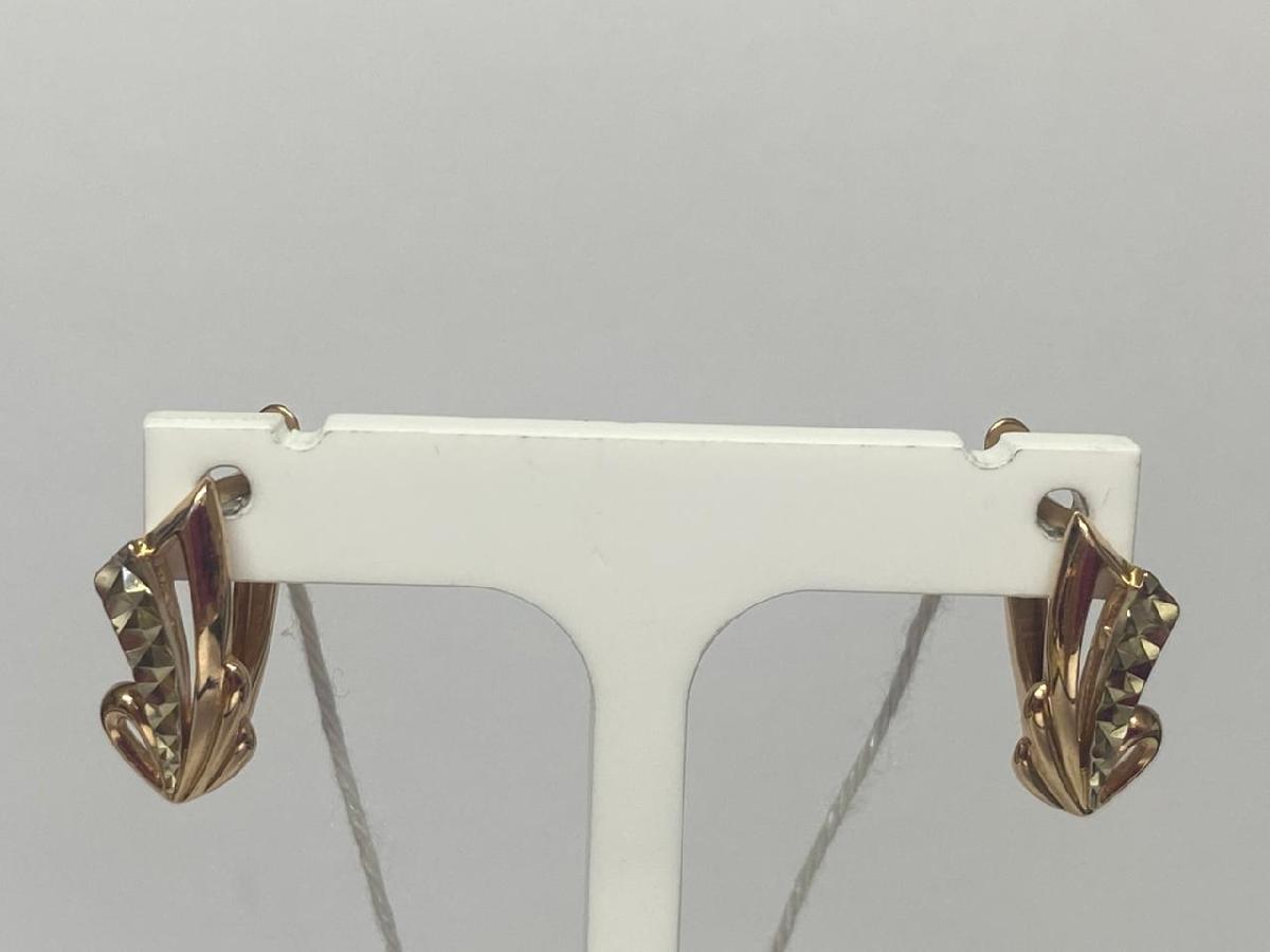 СБКМ585 СЕРЬГИ БЕЗ КАМНЯ (Au 585)