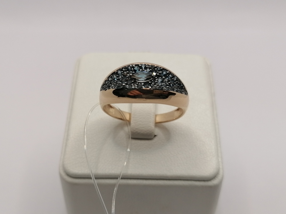 КОЛЬЦО ЛОНДОН ТОПАЗ (Au 585)