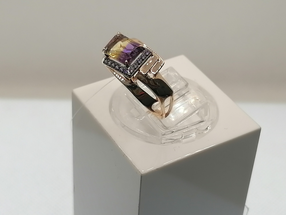 КОЛЬЦО АМЕТРИН (Au 585)