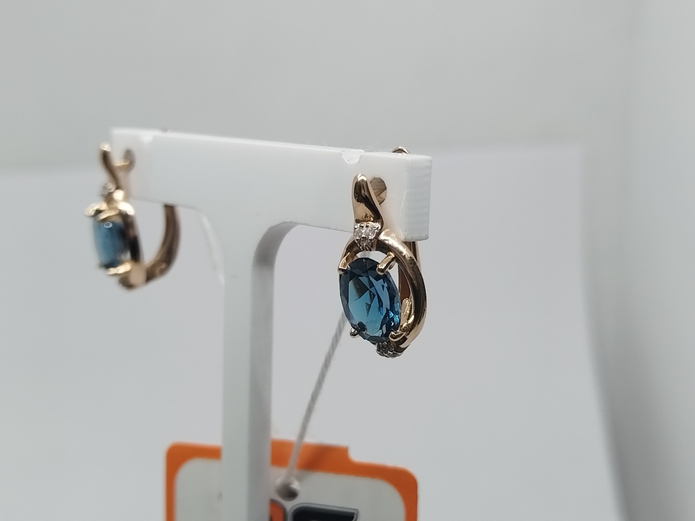 СЕРЬГИ С КАМНЯМИ (Au 585)