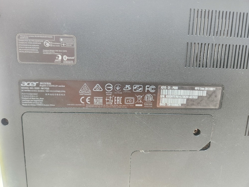 Ноутбук Acer /; Pentium N4200, HD Graphics, 4 Гб, 500 Гб