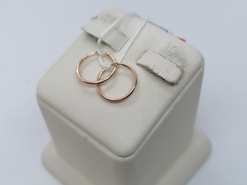 СКОН585 СЕРЬГИ КОНГО (Au 585)