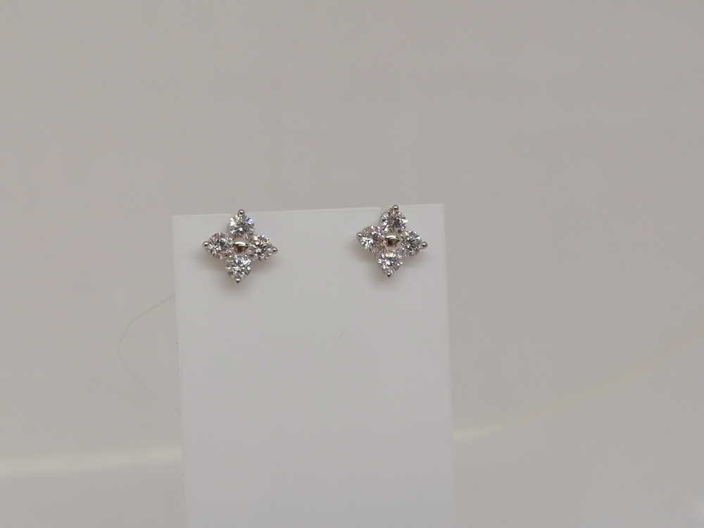 СЕРЬГИ ПУСЕТЫ с камнями (Au 585)