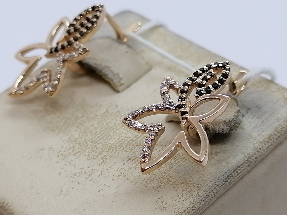 СЕРЬГИ С КАМНЯМИ (Au 585)