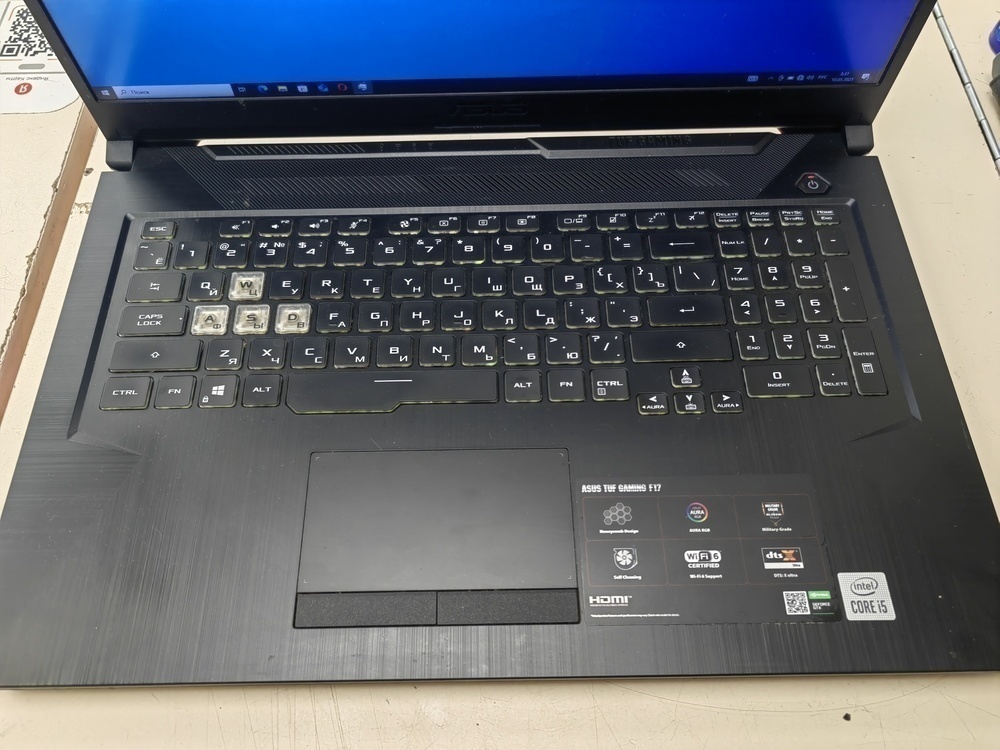 Ноутбук ASUS; Core i5-10300H, GeForce GTX 1650 TI, 16 Гб, 512 GB, Нет