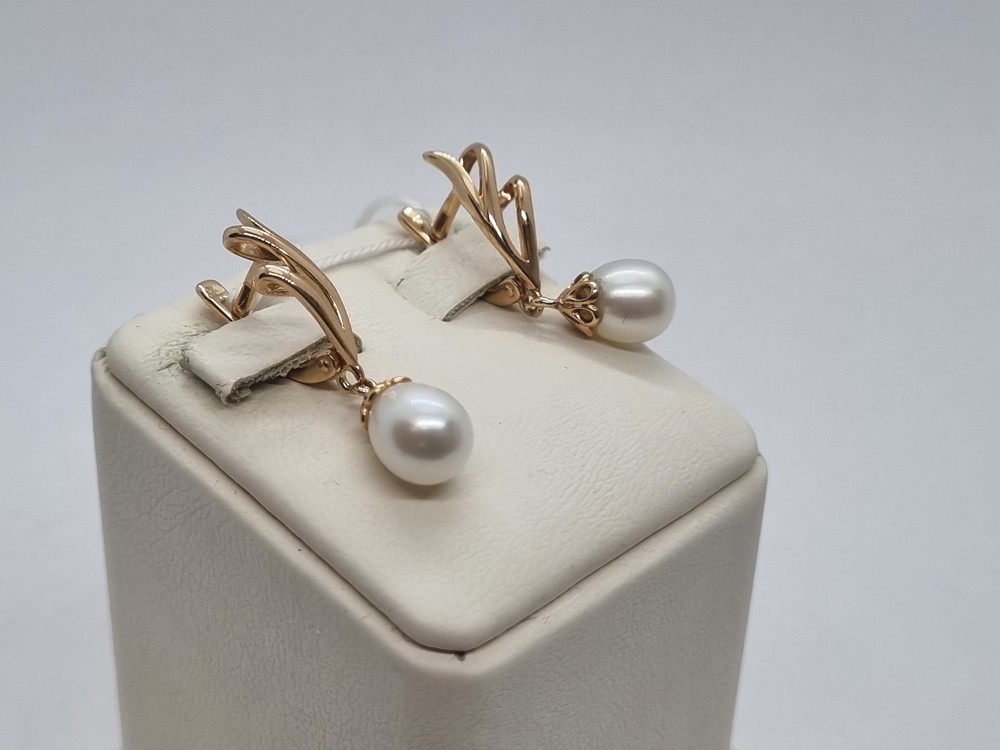 СЕРЬГИ С КАМНЕМ (Au 585)