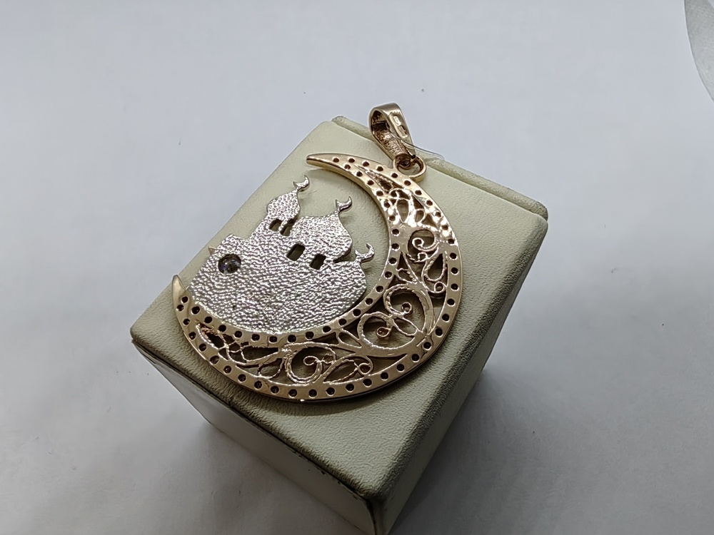 ПОДВЕСКА ИКОНА с камнями (Au 585)