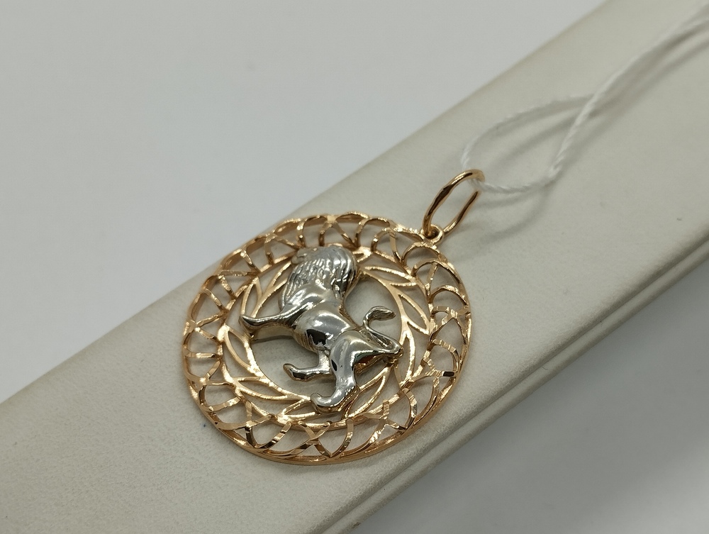 ПОДВЕСКА ЗНАК ЗОДИАКА ЛЕВ Au 585