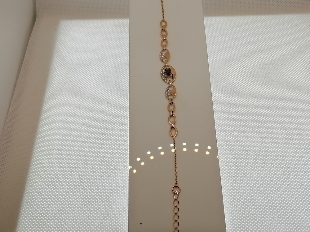 БРАСЛЕТ РАУХТОПАЗ с камнями (Au 585)