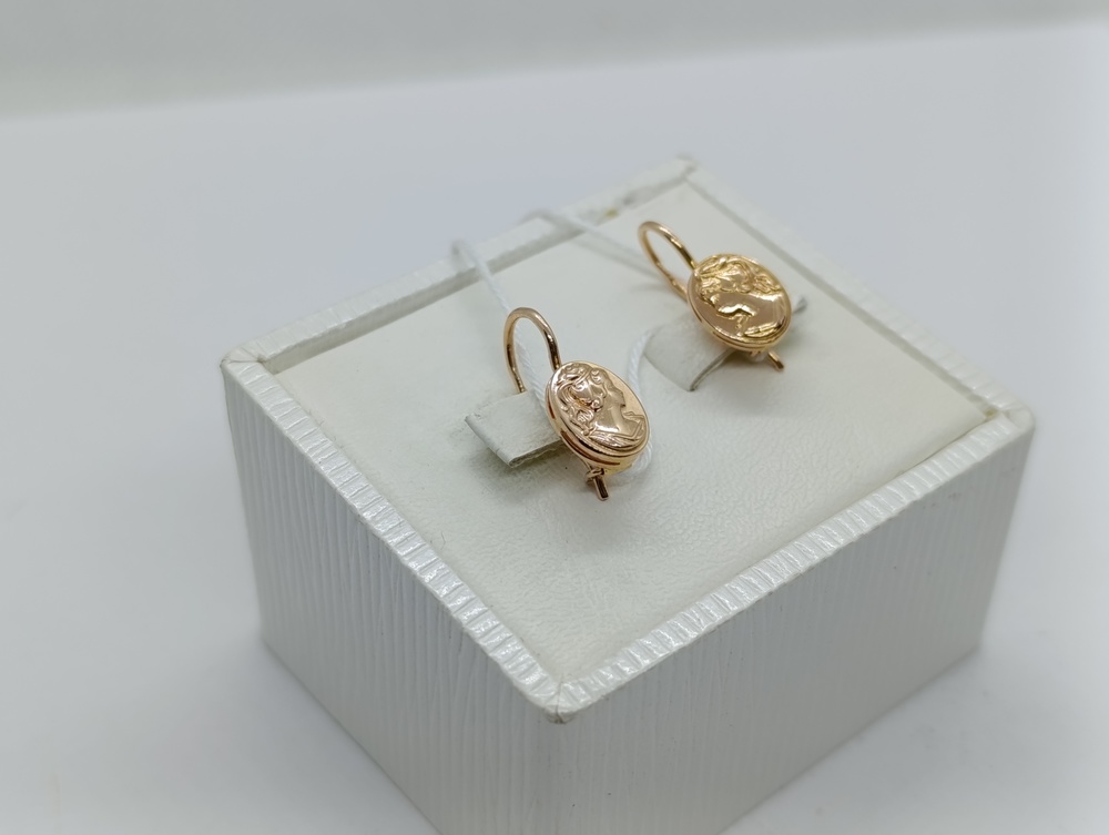 СБКМ583 СЕРЬГИ БЕЗ КАМНЯ (Au 583)