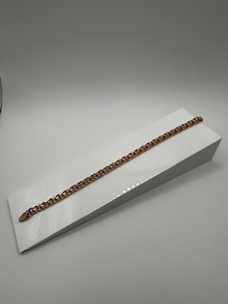 БРАСЛЕТ ПУСТОТЕЛЫЙ Бисмарк (Au 585)