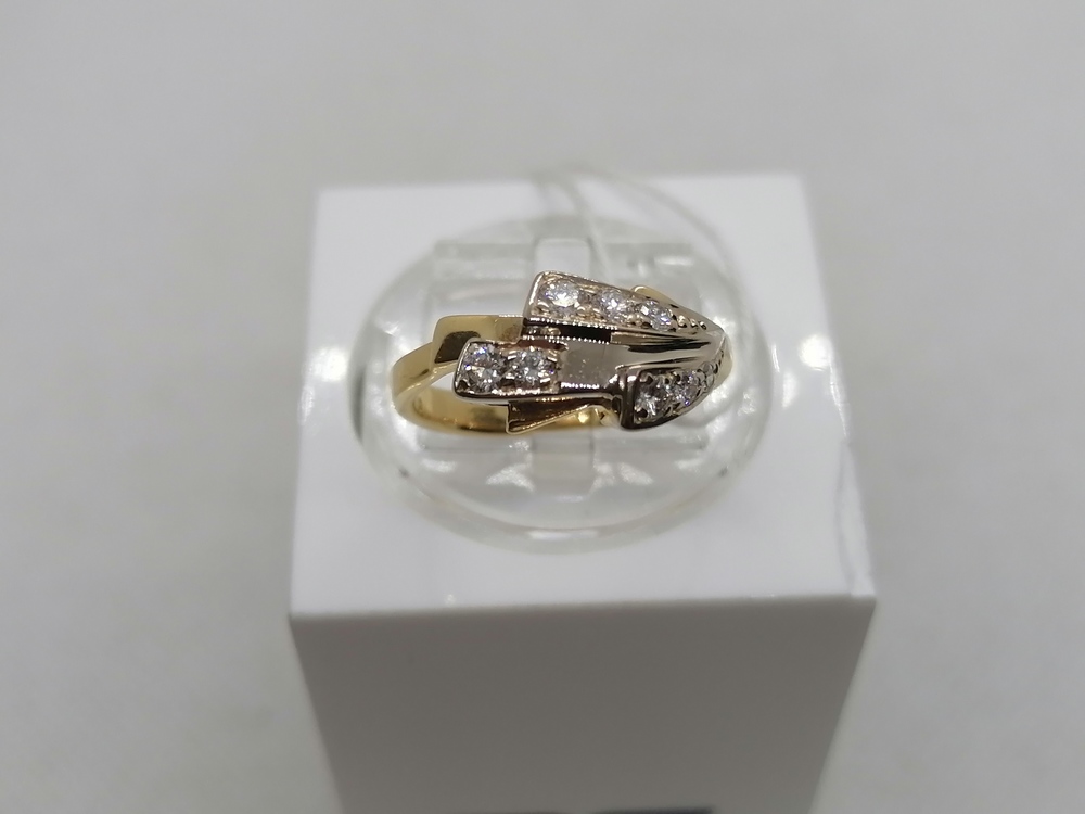 КОЛЬЦО БРИЛЛИАНТ Au 750