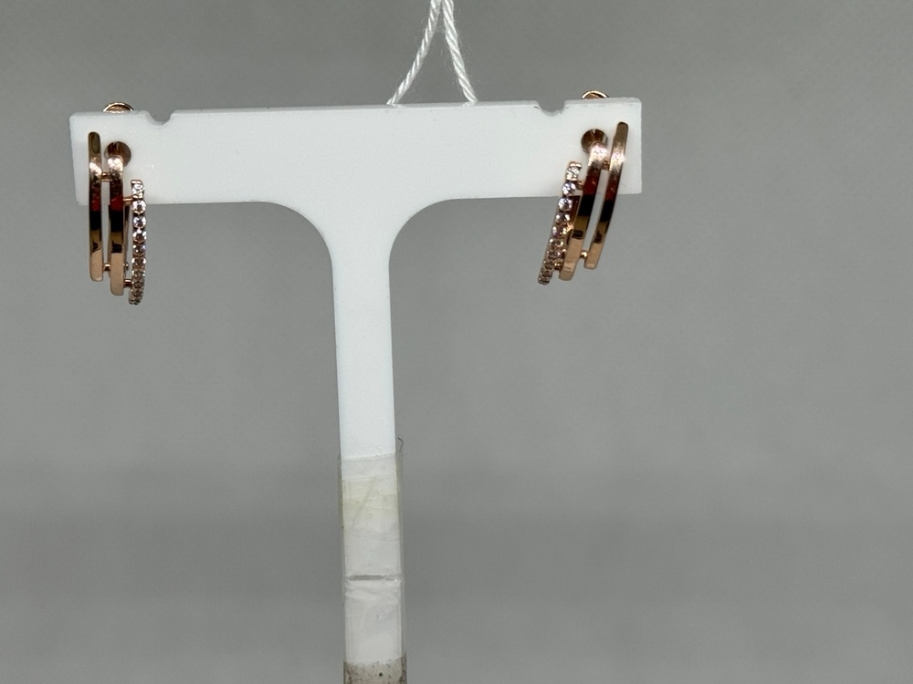 СКМИ585 СЕРЬГИ С КАМНЯМИ (Au 585)