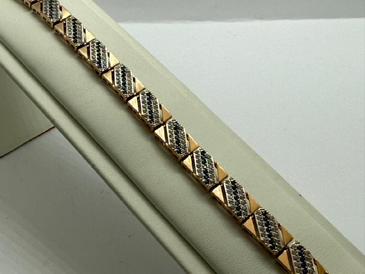 Б585 БРАСЛЕТ С КАМНЯМИ (Au 585)