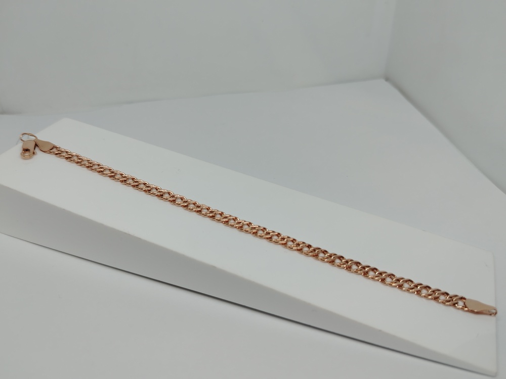 БРАСЛЕТ ПУСТОТЕЛЫЙ Ромб двойной (Au 585)