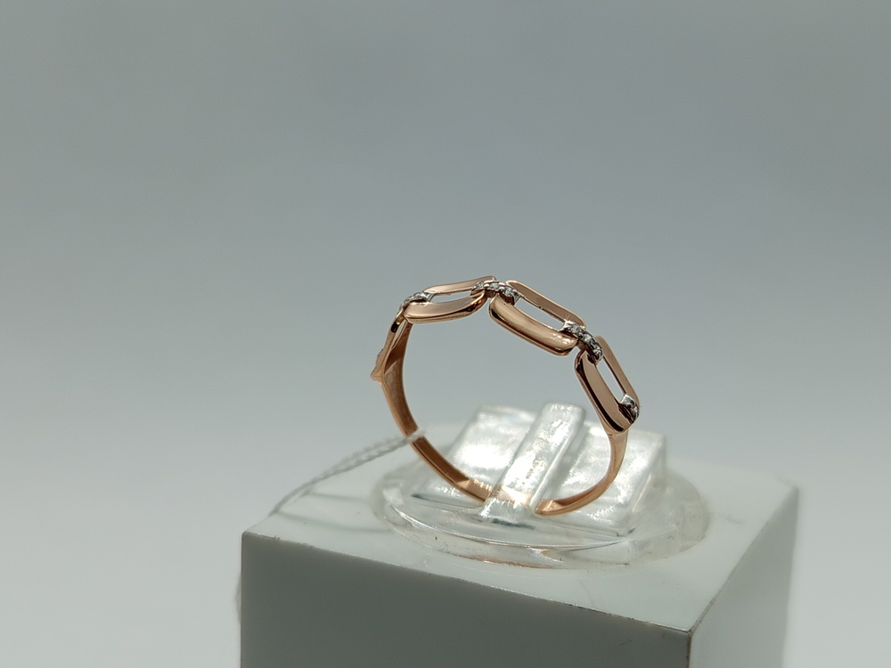 КОЛЬЦО С КАМНЯМИ (Au 585)