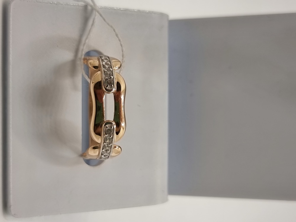 КОЛЬЦО С КАМНЯМИ (Au 585)