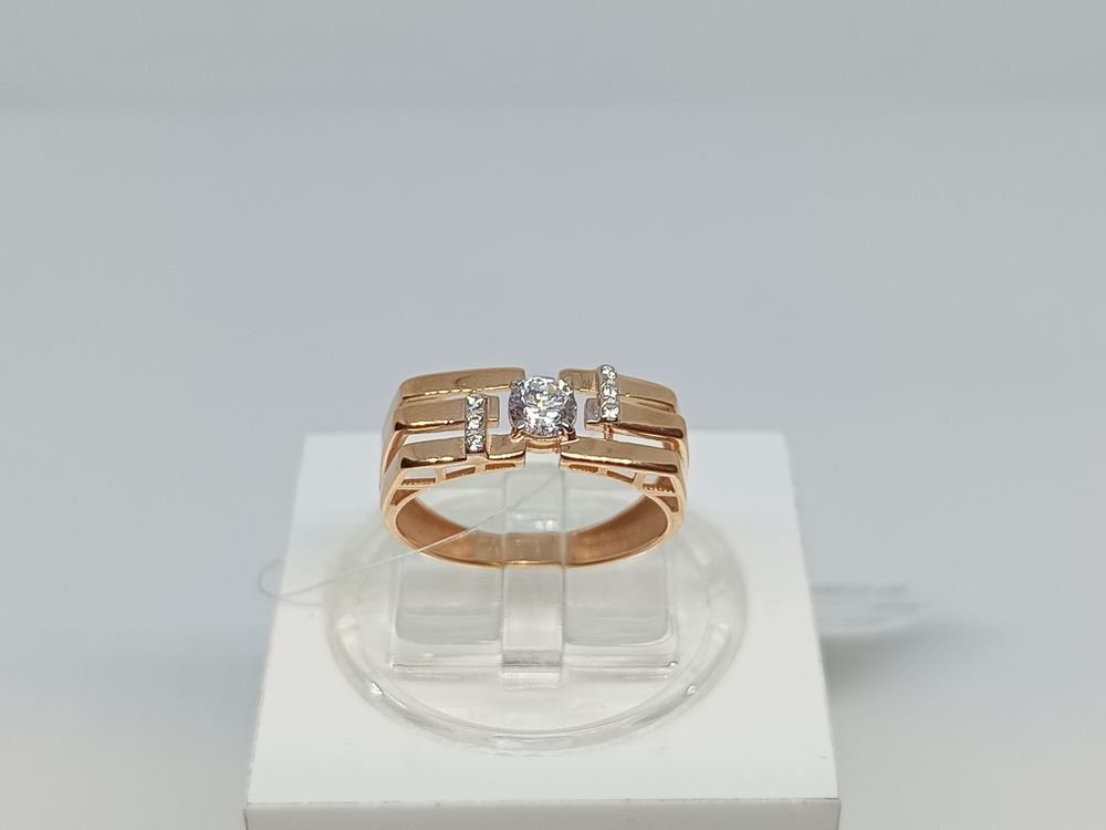 КОЛЬЦО С КАМНЯМИ (Au 585)