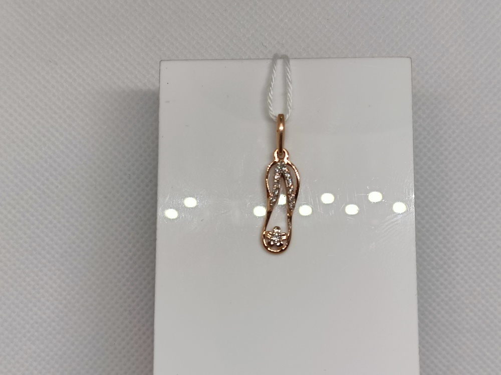 ПОДКМИ585 ПОДВЕСКА С КАМНЯМИ (Au 585)