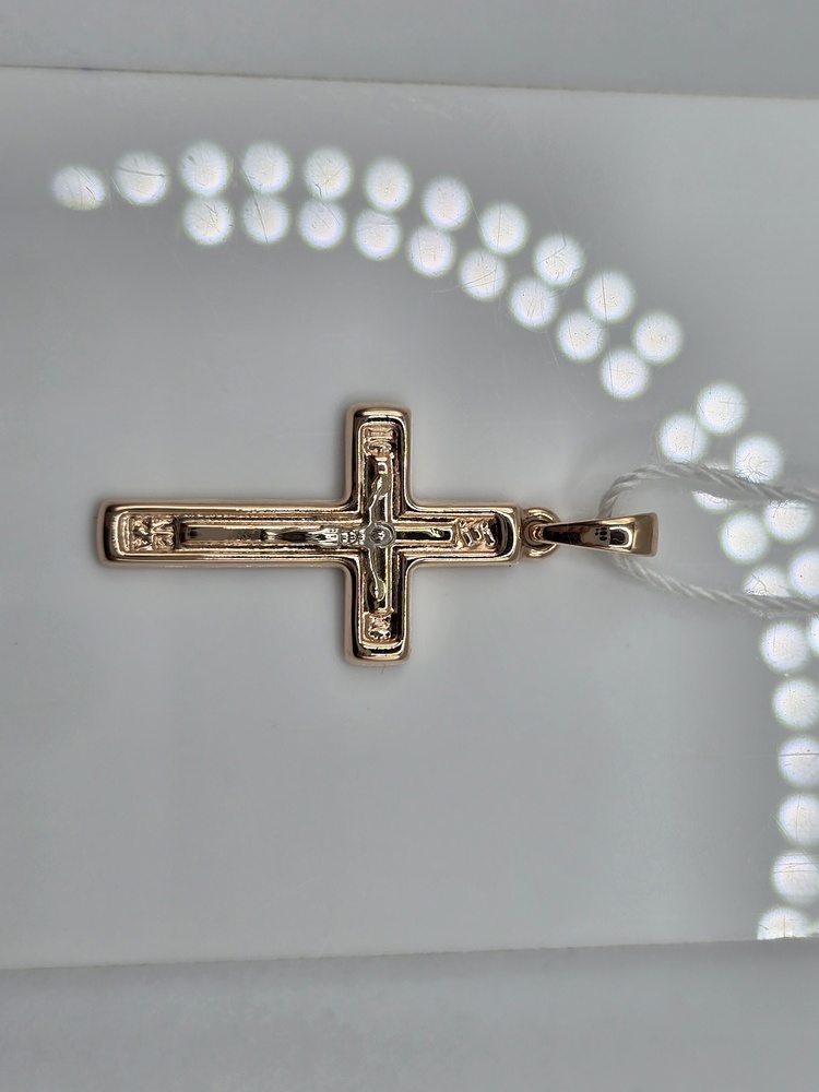 ПОДКБК585 ПОДВЕСКА КРЕСТ БЕЗ КАМНЯ (Au 585)
