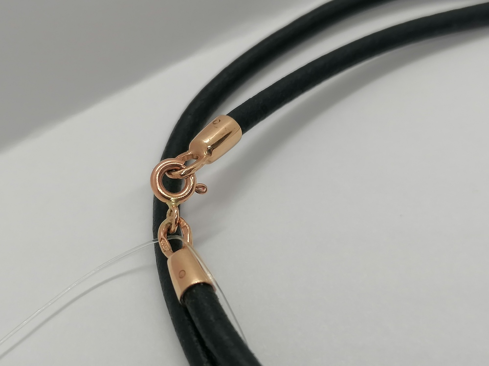 682КЖ-4 КОЛЬЕ КОЖА (Au 585)