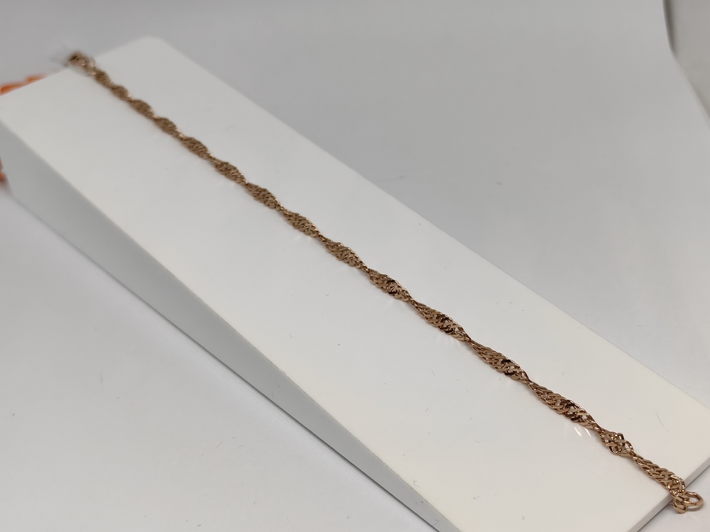 БРАСЛЕТ ПОЛНОВЕСНЫЙ Сингапур Au 585