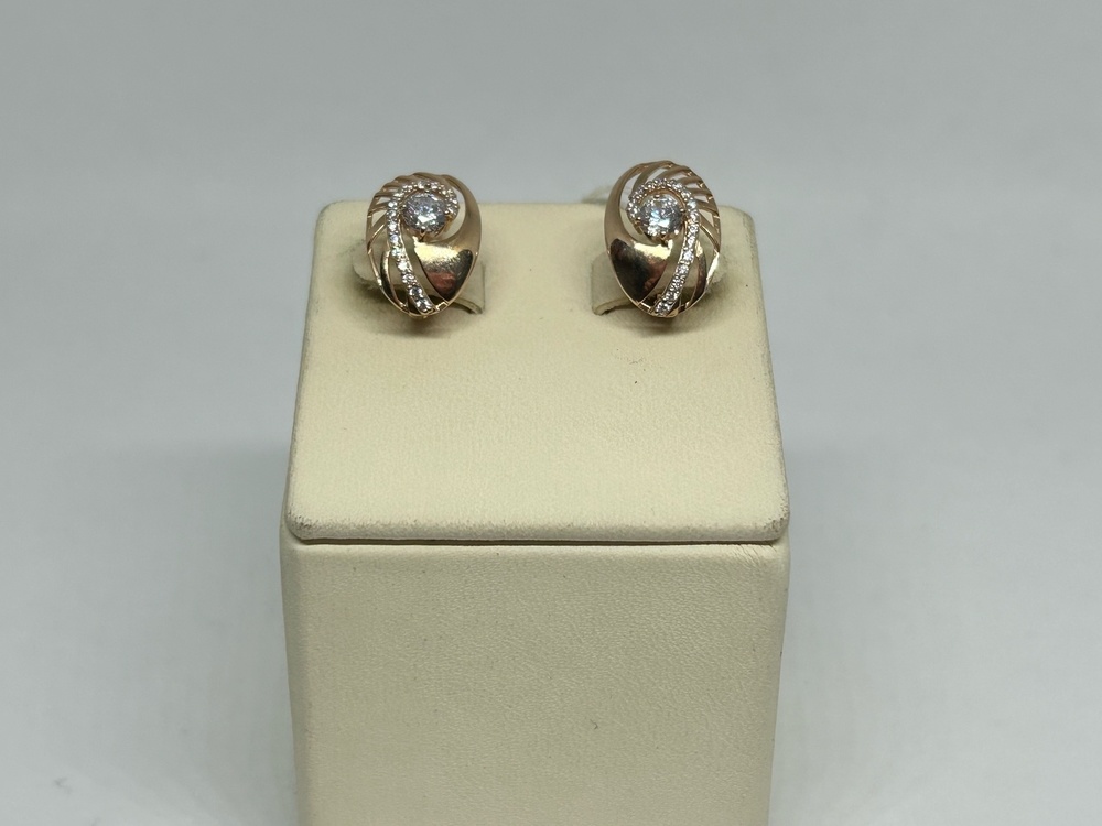 СКМИ585 СЕРЬГИ С КАМНЯМИ (Au 585)