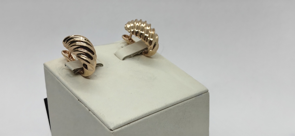 СЕРЬГИ БЕЗ КАМНЯ (Au 585)