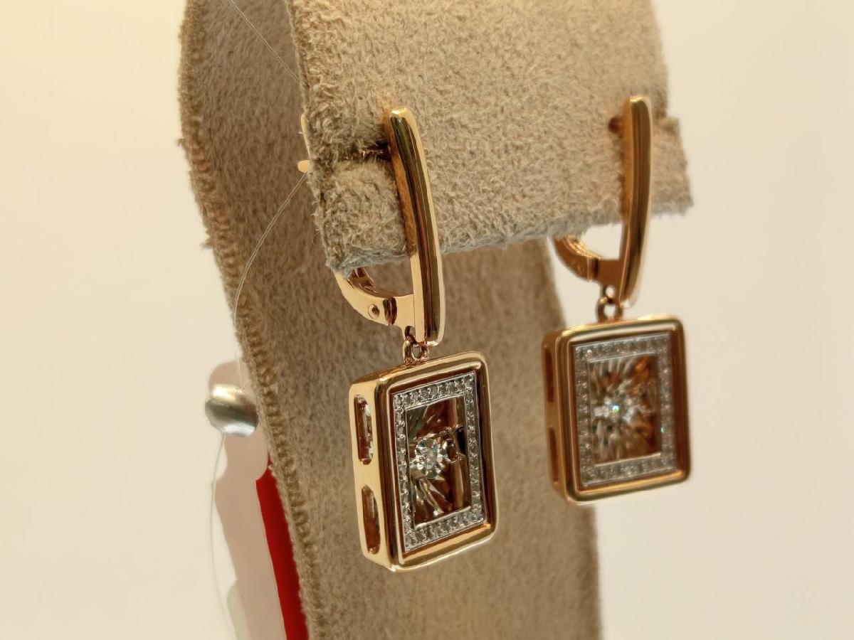 СЕРЬГИ БРИЛЛИАНТ (Au 585)