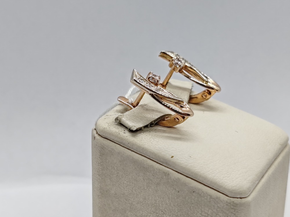 СЕРЬГИ С КАМНЯМИ (Au 585)