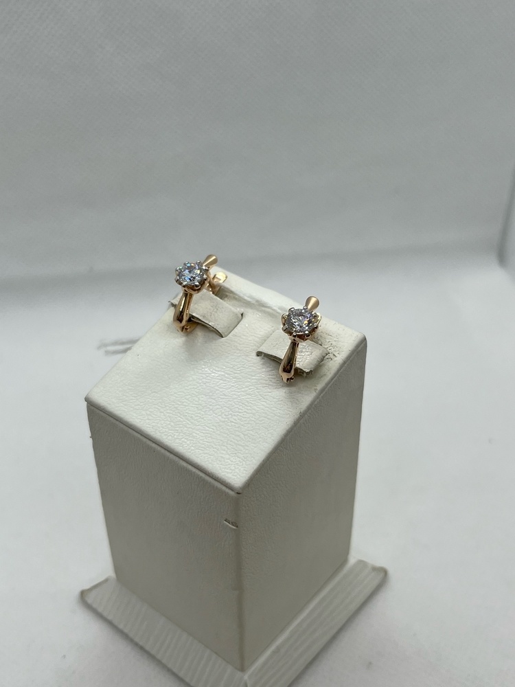 СЕРЬГИ С КАМНЕМ (Au 585)