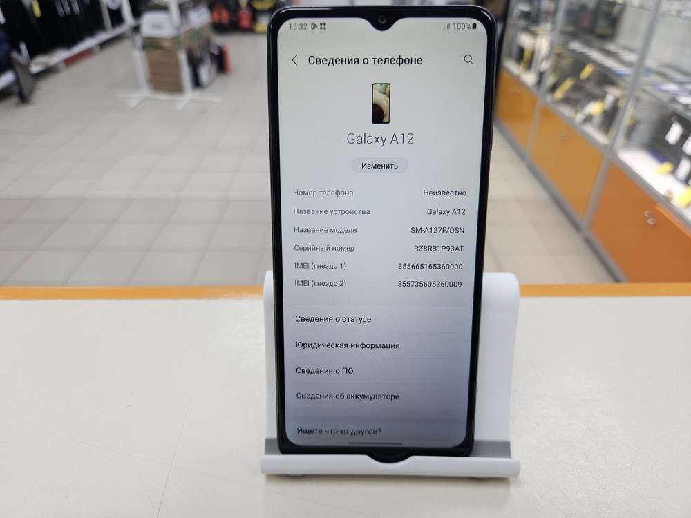 Смартфон Samsung Galaxy A12 3/32