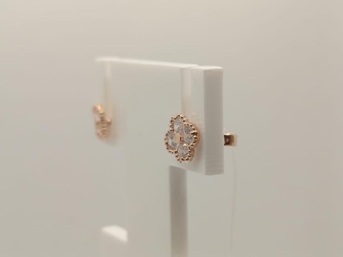 СЕРЬГИ ПУСЕТЫ с камнями (Au 585)