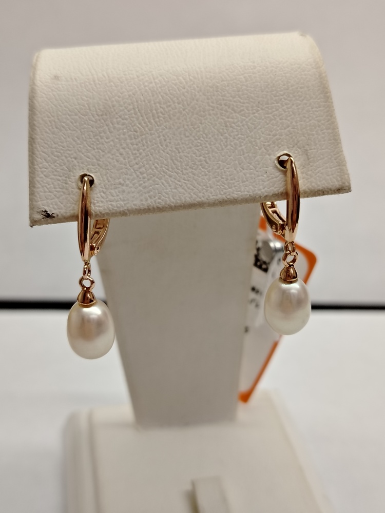 СКМ585 СЕРЬГИ С КАМНЕМ (Au 585)